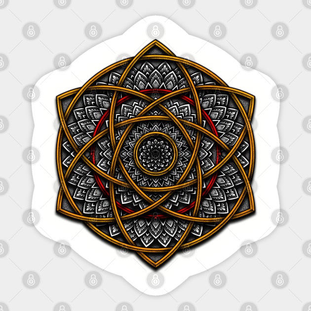 Triquetra Mandala Sticker by Awank.13